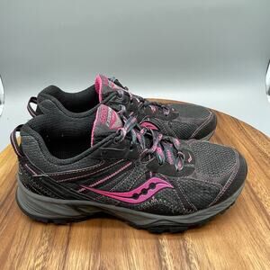 Saucony Excursion TR7 Shoes Womens Size 8.5 Black Trail Running Comfort Hiking
